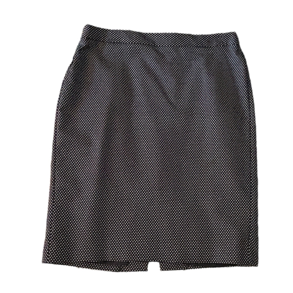 Worthington Women’s Black & White Polka Dot Pencil Skirt Size 14
